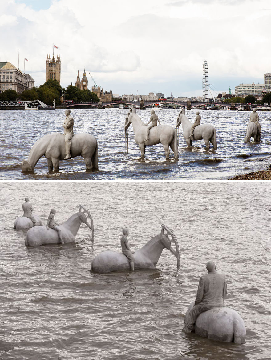 The Rising Tide By Jason Decaires Taylor In London